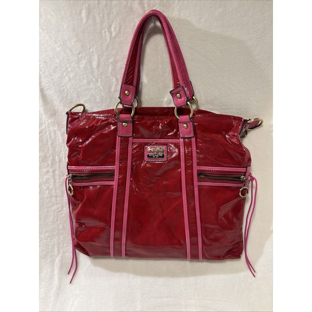 COACH F20004 POPPY DAISY LIQUID GLAM IN BERRY AND FUCIA  Y2K!!💕💗